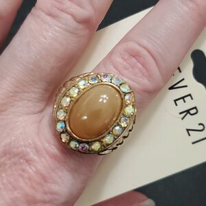Forever 21 gold tone ring Size 8